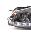 Phares - Phare Daylight LED Feux de jour LED VW Golf 6 type 1K 08- chrome pour