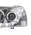 Phares - Phare Daylight LED feux de jour VW Golf 3 91-97 chrome pour conduite à