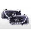 Phares - Phare Daylight LED feux de jour VW Golf 3 91-97 noir pour conduite à