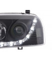 Phares - Phare Daylight LED feux de jour VW Golf 3 91-97 noir pour conduite à