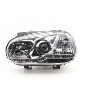 Phares - Phare Daylight LED Feux de jour LED VW Golf 4 97-03 chromé pour