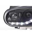 Phares - Phares Daylight LED feux de jour VW Golf 4 97-03 noir pour conduite à