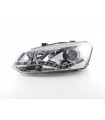 Phares - Phare Daylight LED Feux de jour LED VW Polo 6R 09- chromés pour