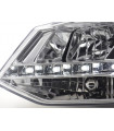 Phares - Phare Daylight LED Feux de jour LED VW Polo 6R 09- chromés pour