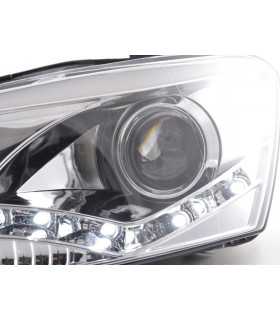 Phares - Phare Daylight LED Feux de jour LED VW Polo 6R 09- chromés pour