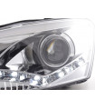 Phares - Phare Daylight LED Feux de jour LED VW Polo 6R 09- chromés pour