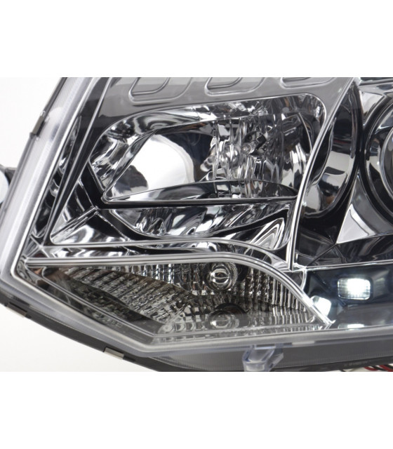 Phares - Phares Daylight LED feux de jour VW Bus T5 à partir de 2009 chrome…