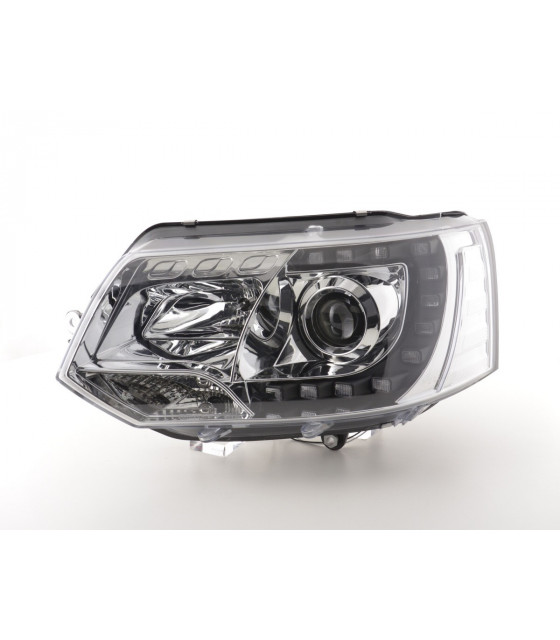 Phares - Phares Daylight LED feux de jour VW Bus T5 à partir de 2009 chrome…