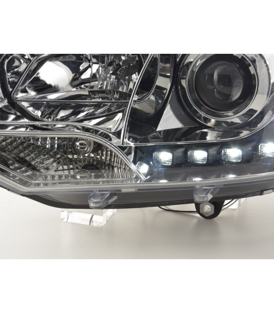 Phares - Phares Daylight LED feux de jour VW Bus T5 à partir de 2009 chrome…