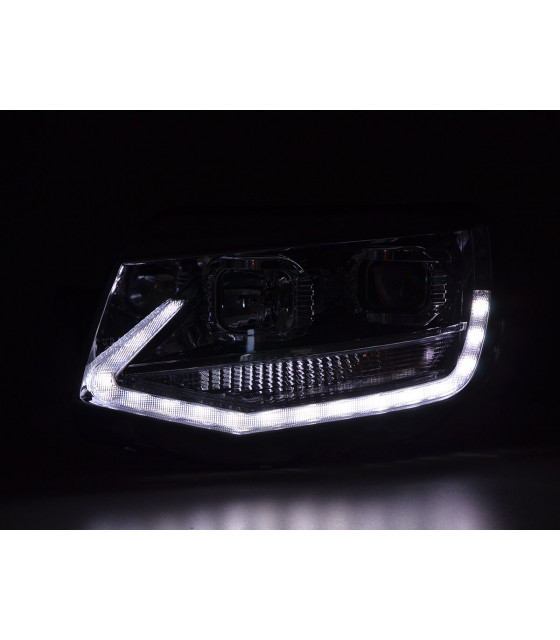 Phares - Phares Daylight LED feux de jour VW Bus T6 à partir de 2015 chrome…