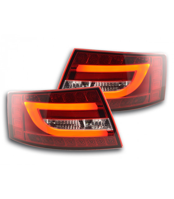 Feux arrières - Feux arrières à LED Audi A6 Limo 4F 04-08 rouge / clair…