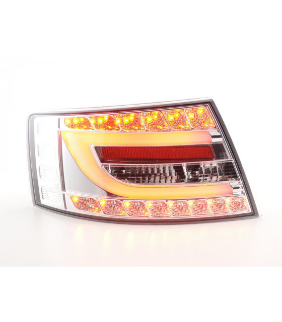 Feux arrières - Feux arrière à LED Audi A6 Limo 4F 04-08 chrome…