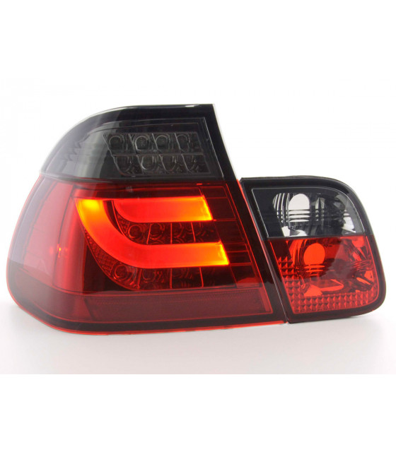 Feux arrières - Kit feux arrières LED BMW Série 3 E46 Limo 98-01 rouge / noir…