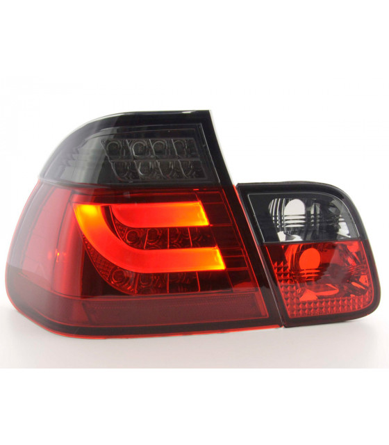 Feux arrières - Kit feux arrières LED BMW Série 3 E46 Limo 98-01 rouge / noir…