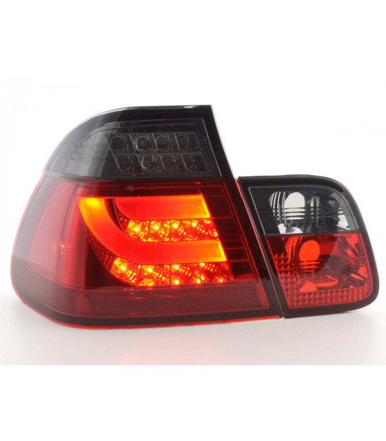 Feux arrières - Kit feux arrières LED BMW Série 3 E46 Limo 98-01 rouge / noir…