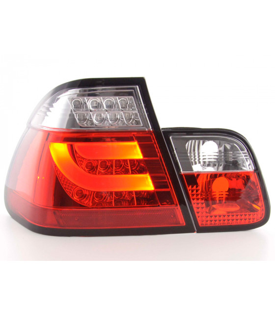 Feux arrières - Kit feux arrières LED BMW Série 3 E46 Limo 02-05 rouge / clair…