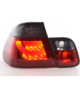 Feux arrières - Kit feux arrières LED BMW Série 3 E46 Limo 02-05 rouge / noir…