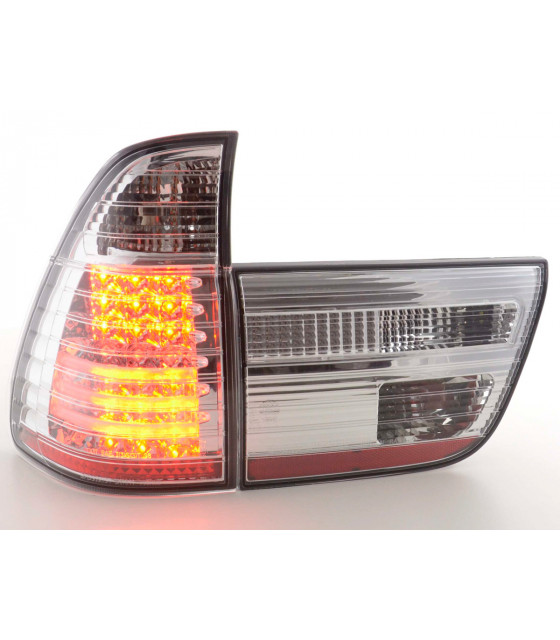 Feux arrières - Feux arrières LED BMW X5 E53 98-02 chrome…