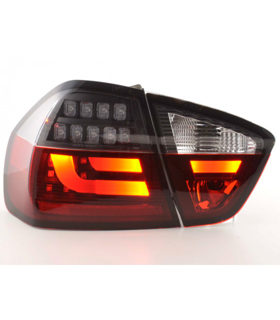 Feux arrières - Kit feux arrière LED BMW Série 3 E90 Limo 05-08 rouge / noir…