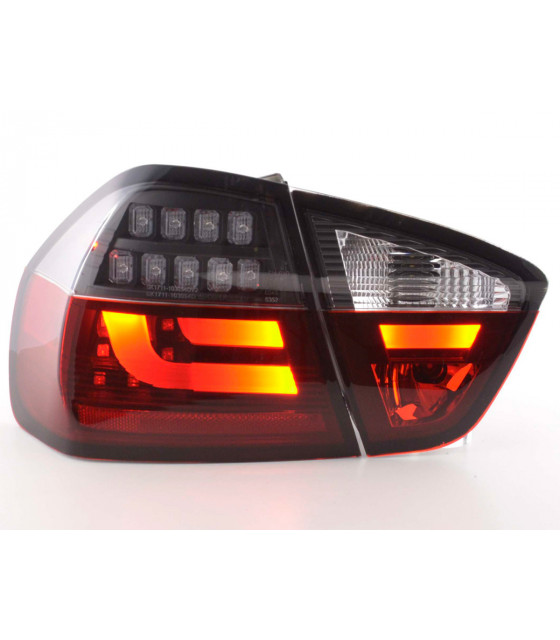 Feux arrières - Kit feux arrière LED BMW Série 3 E90 Limo 05-08 rouge / noir…