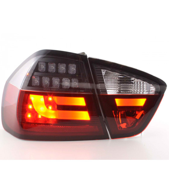 Feux arrières - Kit feux arrière LED BMW Série 3 E90 Limo 05-08 rouge / noir…