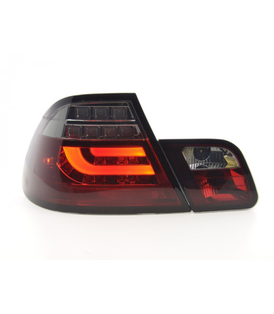 Feux arrières - Kit feux arrière LED BMW Série 3 E46 Coupé 99-03 rouge / noir…