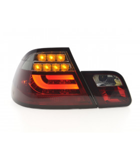 Feux arrières - Kit feux arrière LED BMW Série 3 E46 Coupé 99-03 rouge / noir…