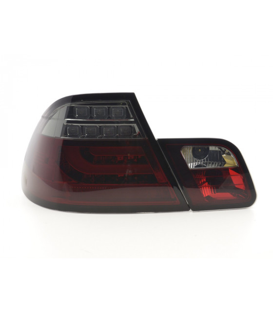 Feux arrières - Kit feux arrière LED BMW Série 3 E46 Coupé 99-03 rouge / noir…