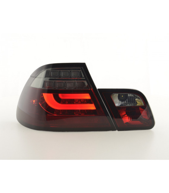 Feux arrières - Kit feux arrières LED BMW Série 3 E46 Coupé 03-07 rouge / noir…