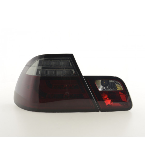 Feux arrières - Kit feux arrières LED BMW Série 3 E46 Coupé 03-07 rouge / noir…