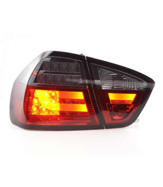 Feux arrières - Kit feux arrière LED BMW Série 3 E90 Limo 05-08 rouge / noir…