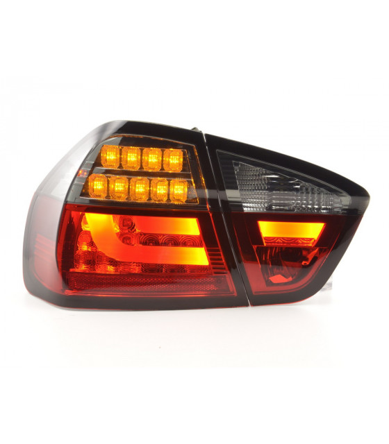 Feux arrières - Kit feux arrière LED BMW Série 3 E90 Limo 05-08 rouge / noir…