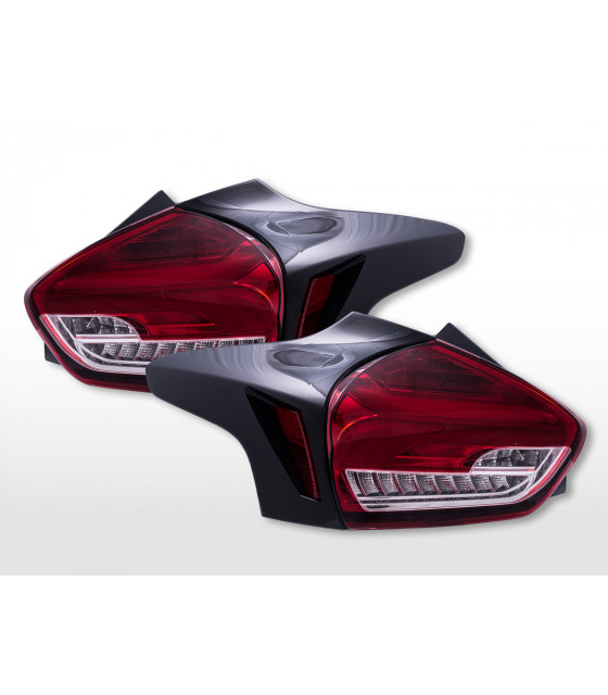 Feux arrières - Feux arrière LED Ford Focus C346 2015-2018 rouge/clair…