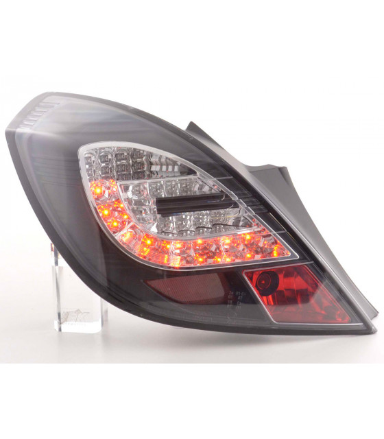 Feux arrières - Kit feux arrières LED Opel Corsa D 3 portes 06-10 noir…