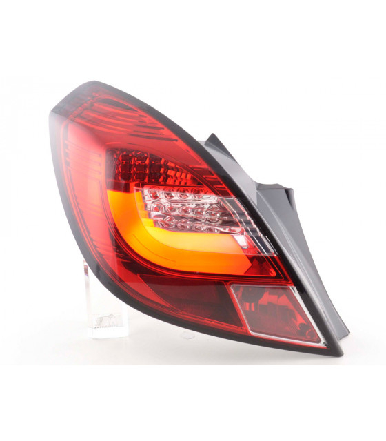 Feux arrières - Feux arrières LED Set Opel Corsa D 3 portes 06-10 rouge / clair…