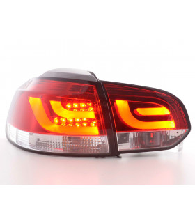 Feux arrières - Kit feux arrières LED VW Golf 6 type 1K 2008-2012 rouge / clair…