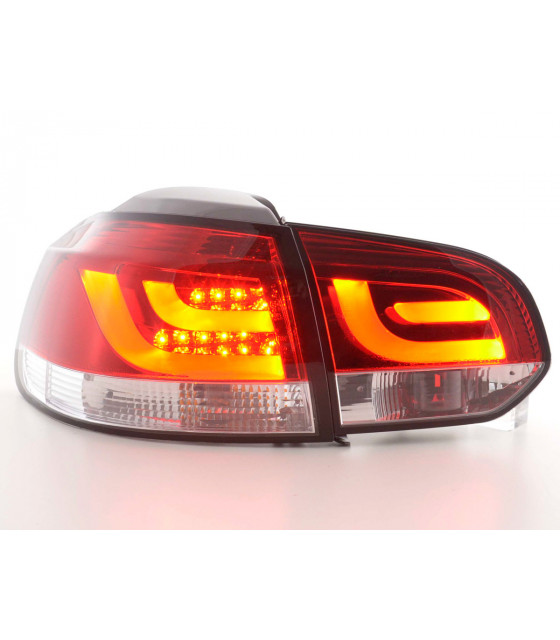 Feux arrières - Kit feux arrières LED VW Golf 6 type 1K 2008-2012 rouge / clair…