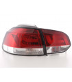 Feux arrières - Kit feux arrières LED VW Golf 6 type 1K 2008-2012 rouge / clair…