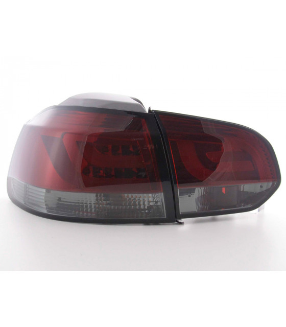 Feux arrières - Kit feux arrières LED VW Golf 6 type 1K 2008-2012 rouge / noir…