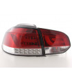 Feux arrières - Set feux arrières LED VW Golf 6 type 1K 2008 à 2012 rouge /