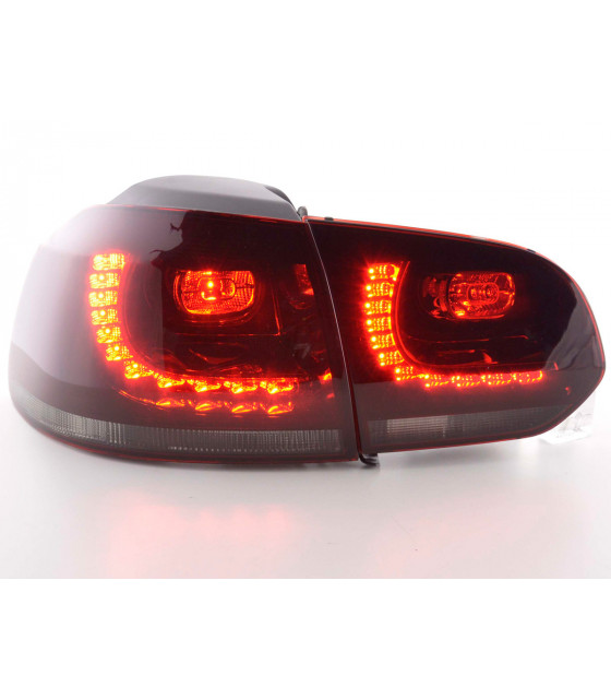 Feux arrières - Feux arrières à LED VW Golf 6 Type 1K 2008-2012 rouge / noir