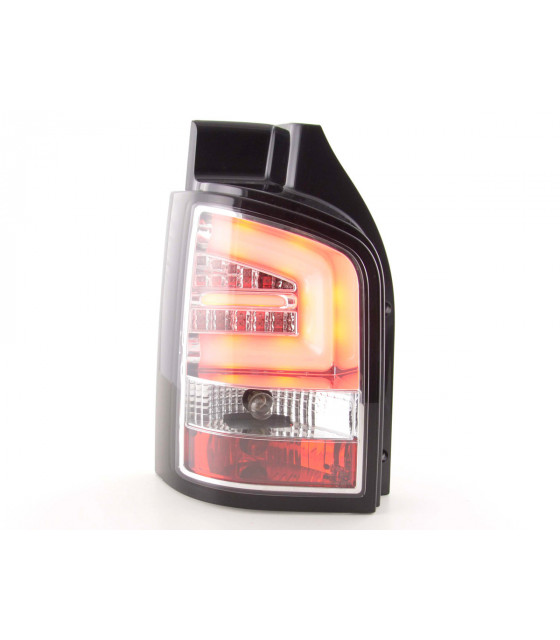 Feux arrières - Jeu de feux arrière LED VW T5 2010- version porte hayon chromé…