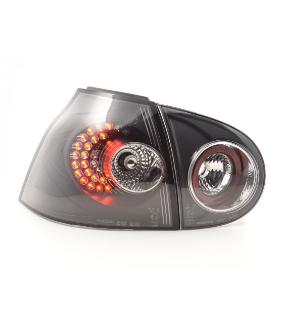 Feux arrières - Kit feux arrières LED VW Golf 5 type 1K 2003-2008 noir pour