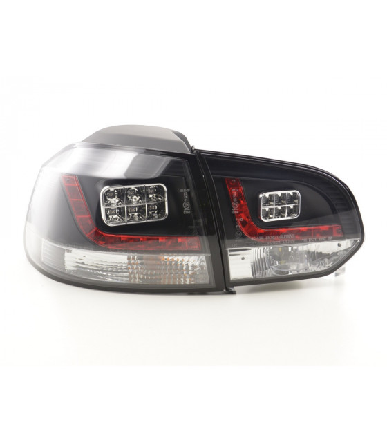 Feux arrières - Kit feux arrières LED VW Golf 6 type 1K 2008-2012 noir pour