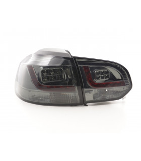 Feux arrières - Kit feux arrières LED VW Golf 6 type 1K 2008-2012 noir pour