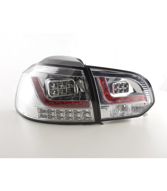 Feux arrières - Set feux arrières LED VW Golf 6 type 1K 2008-2012 chromé avec