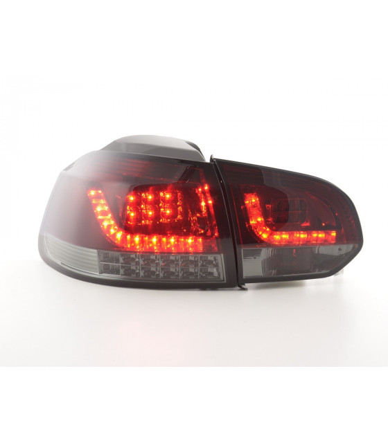 Feux arrières - Kit feux arrière LED VW Golf 6 1K 08-13 rouge / noir…