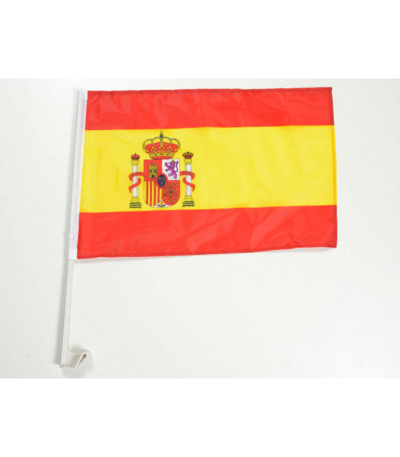 Bannière - Drapeau de voiture Drapeau de voiture Drapeau d'Espagne avec support