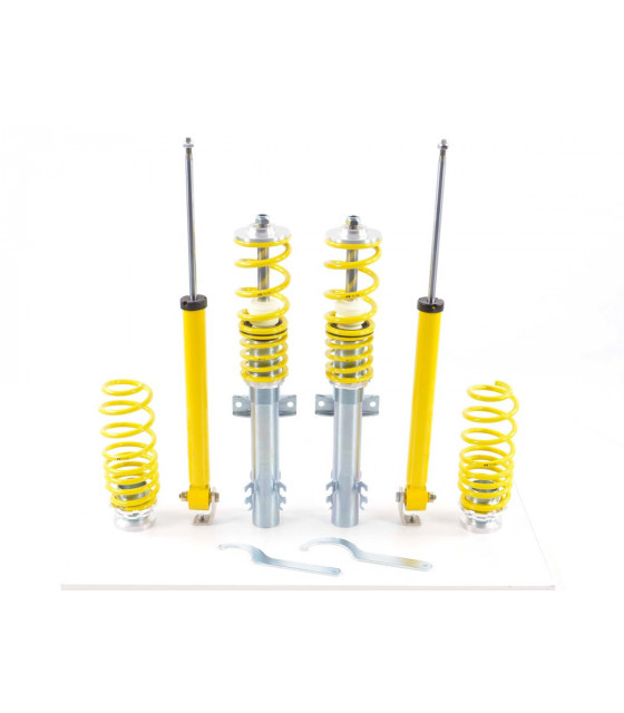 Suspension hélicoïdale - Kit combinés filetés FK suspension sport VW Polo 6R /