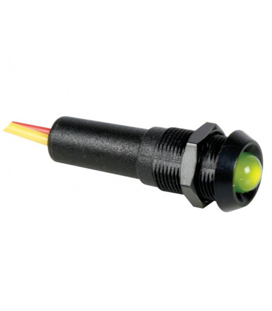 Voyants pour panneaux de controle lampes miniatures - VOYANT LED VERT 12V -